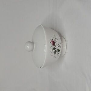 Vintage Sugar Bowl Lidded Tuscan Works Rosetta Floral Fine Bone China England